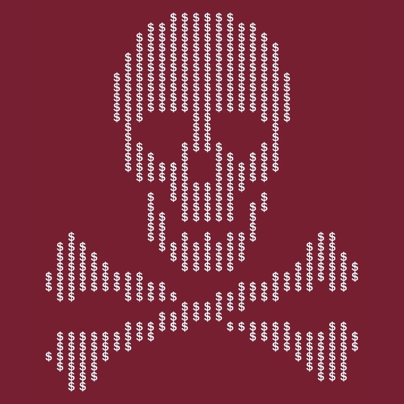 Skull Glyph Dot Crossbones
