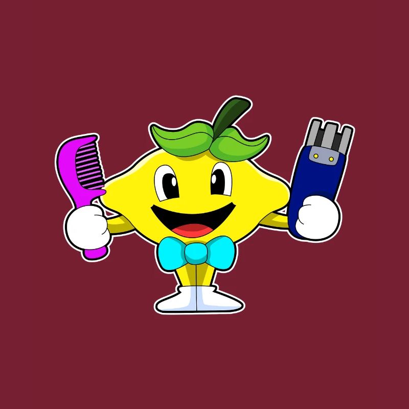 Lemon comme coiffeur avec comm & rasoir