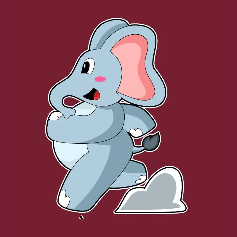 Elefant als Jogger