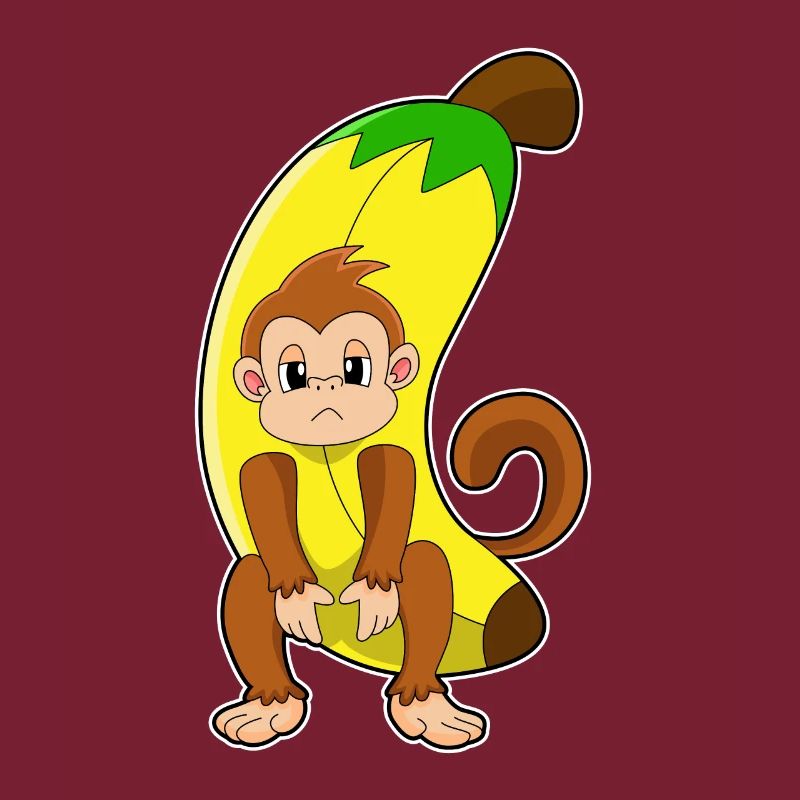 Monkey with banana