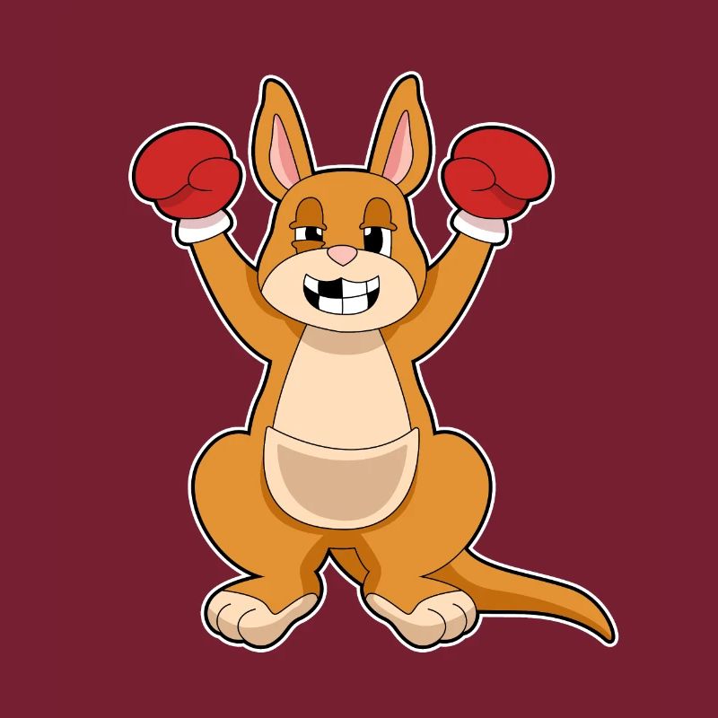 Kangaroo Boxer Boxing Gloves
