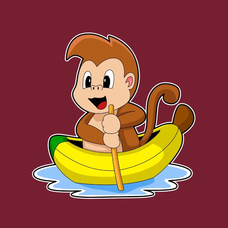 Affe Banane Boot