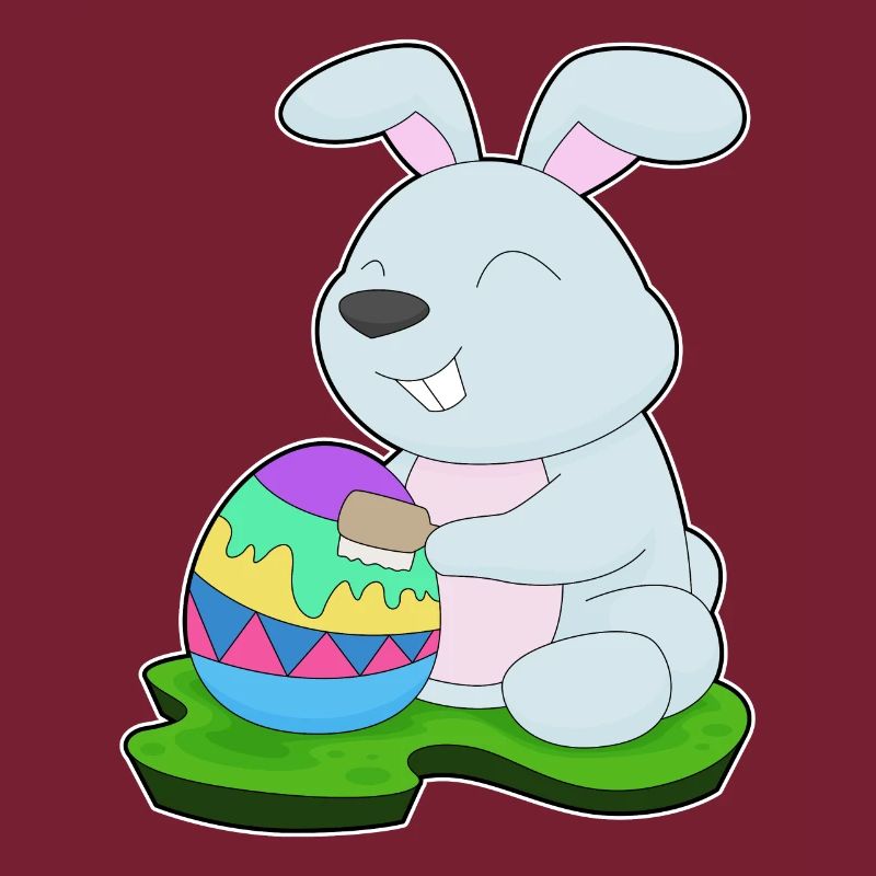 Oeuf de Pâques lapin