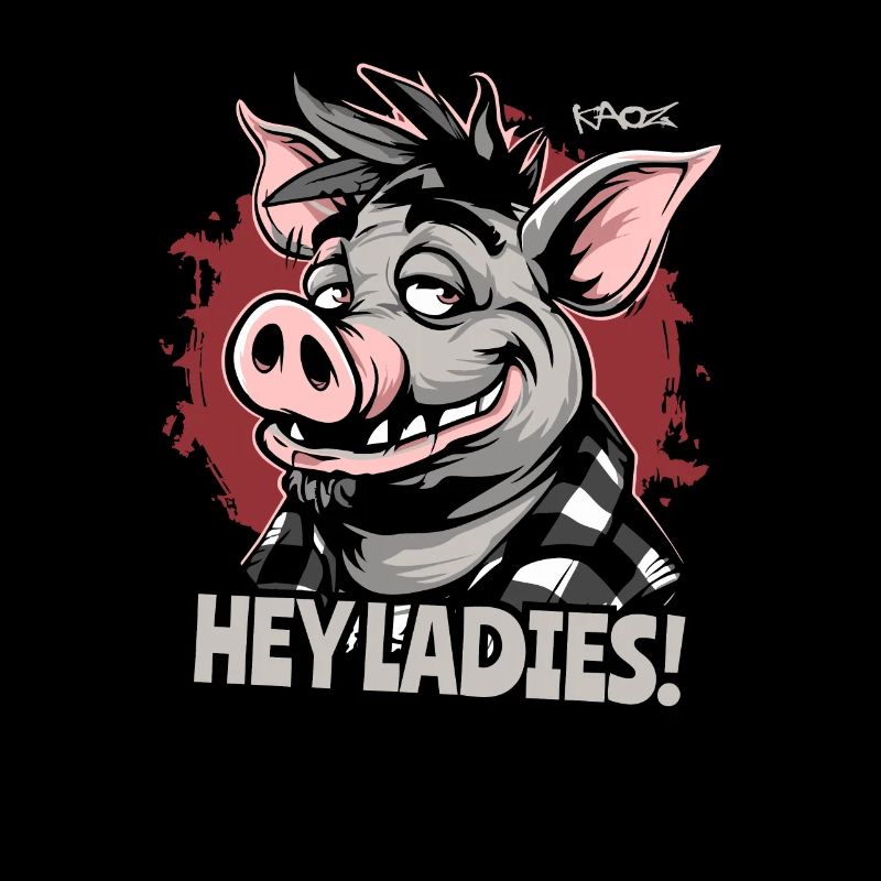 Salut mesdames ! Joli cochon