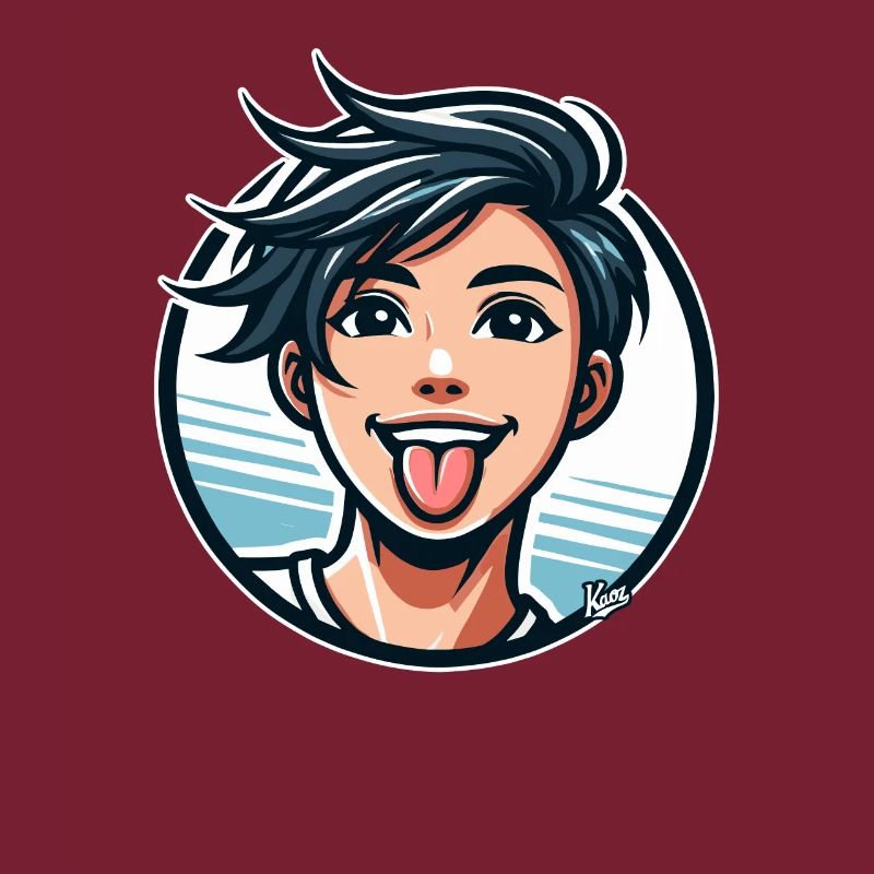 Comic Cartoon Stil: Frecher Junge