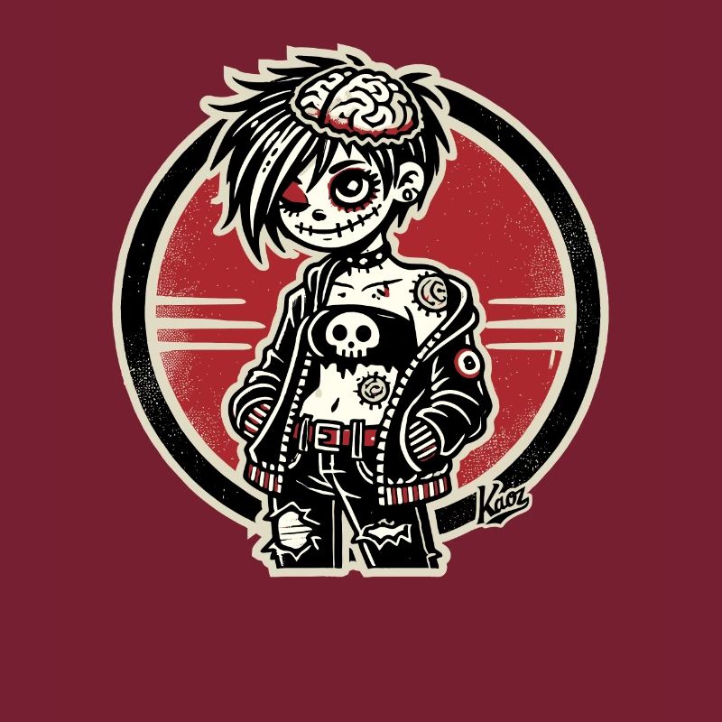 Fille zombie émo cool