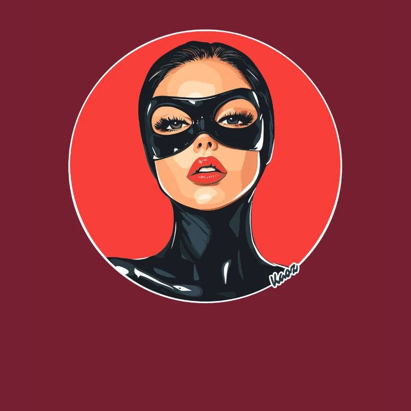 Frau mit Maske