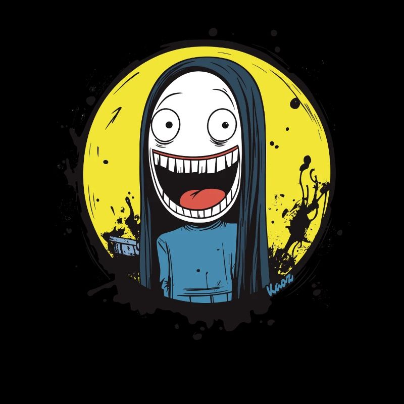 Figurine folle aux cheveux longs