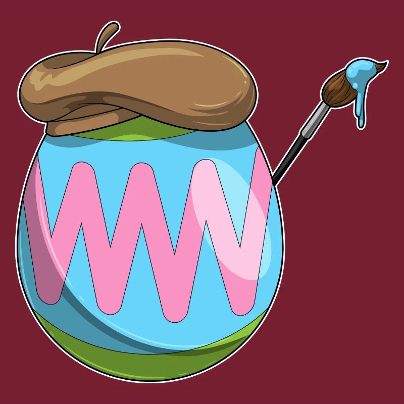 Easter Egg Easter Painting Brush