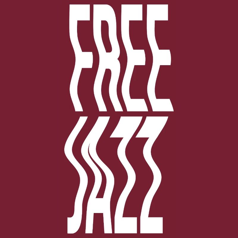 Free Jazz Music Distorted Typography Logo