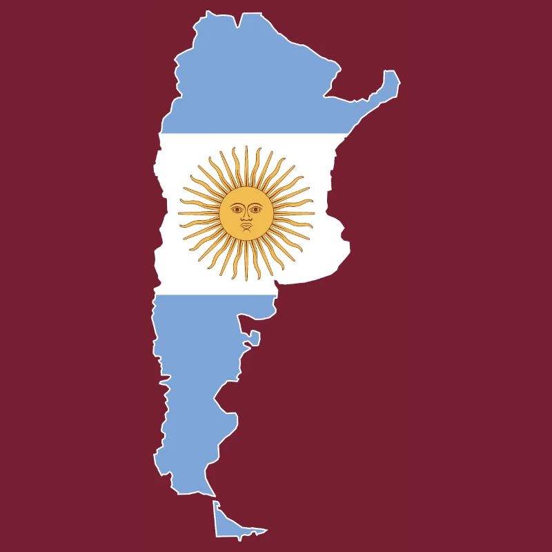 Carte murale Argentine Drapeau