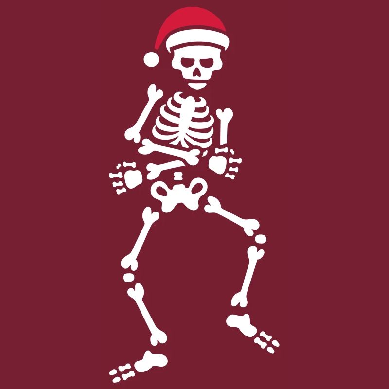 Skibidi challenge meme skeleton Christmas dance
