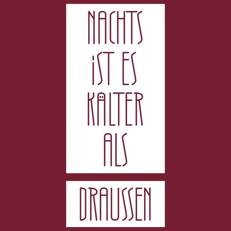 Nachts ist es kälter als draußen