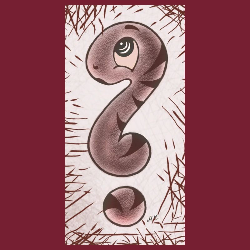 Point d’interrogation serpent brun étroit