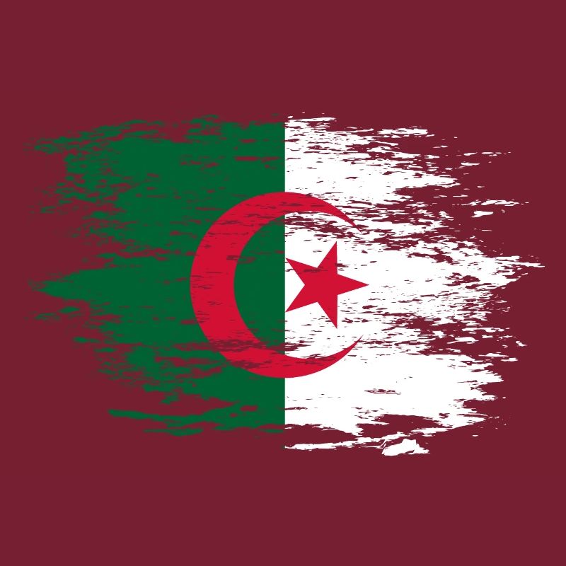 Algeria flag used