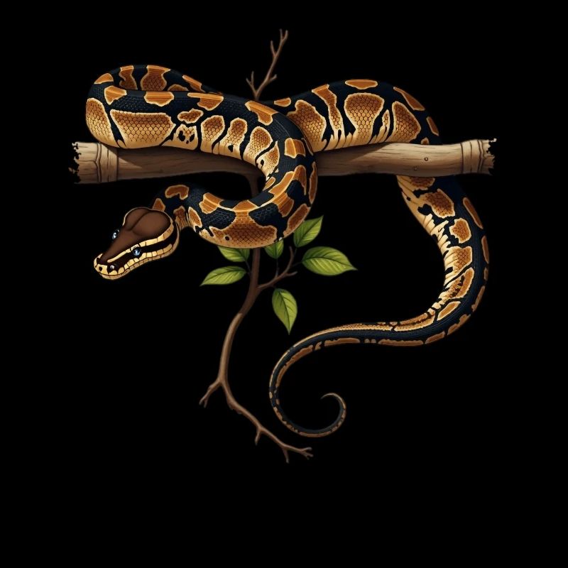 Roi Python Serpents Amoureux Terrarium Python