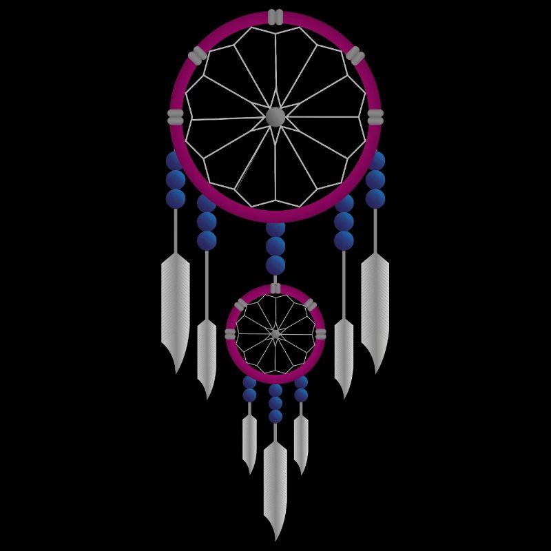 Lila-blauer Traumfänger