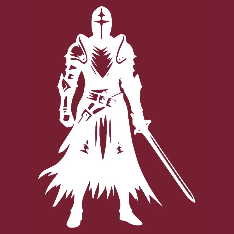 Fier chevalier guerrier avec épée