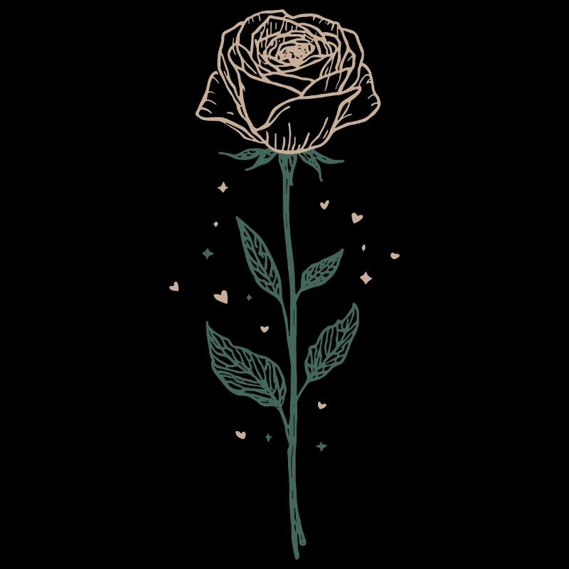 Elegant Rose Illustration 