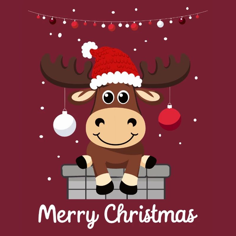 Doux orignal de Noël