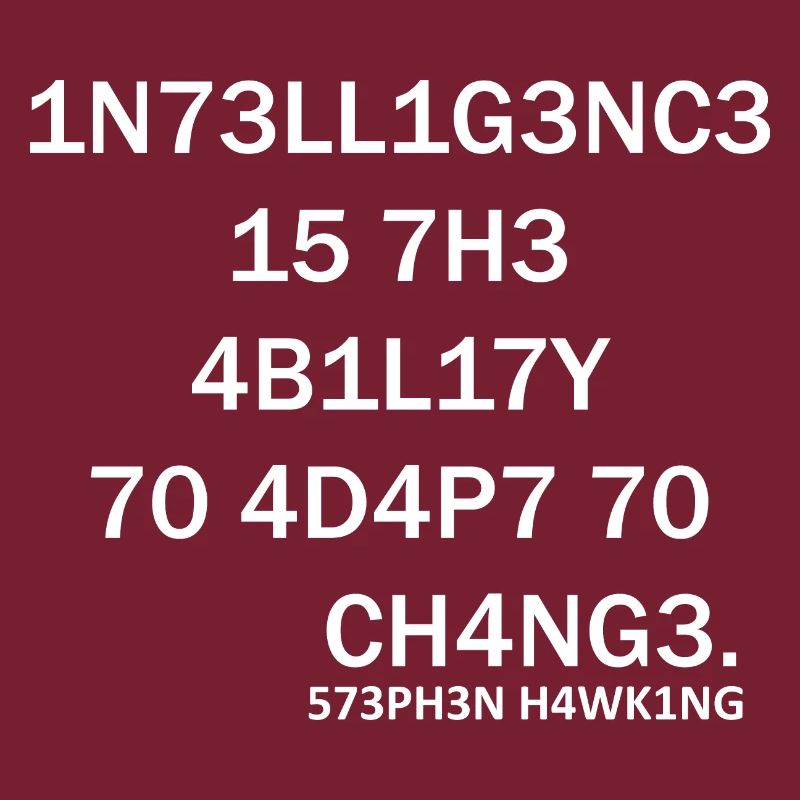 Intelligence Nerd Steven Hawking Schlaue Sprüche
