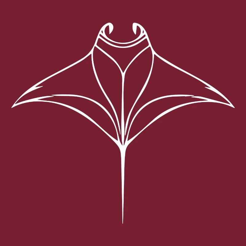 Manta rays in elegant flight
