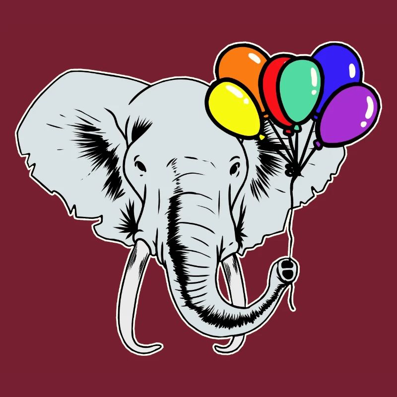 Regenbogen Regenbogenfahne Elefant LGBT Gay Pride