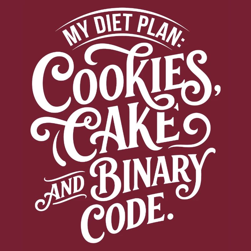 Cookies Kuchen Binärcode Design