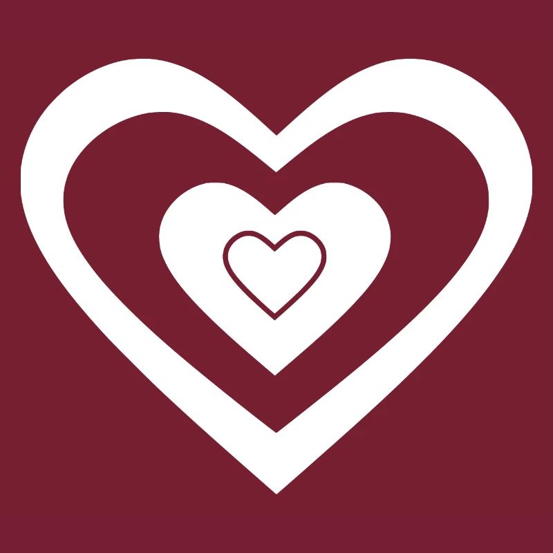Coeur blanc Saint-Valentin