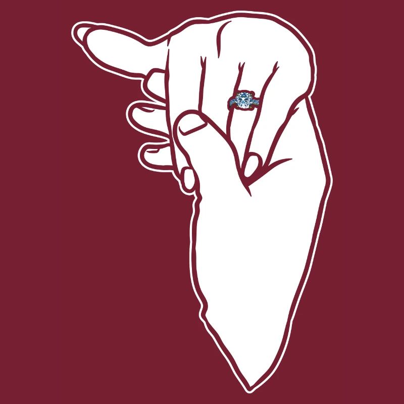 Verlobungs-Ehering-Hand