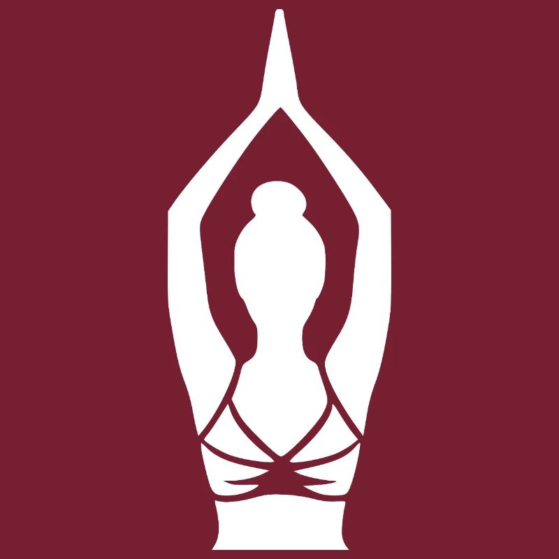 Simple Yoga Silhouette Focus Breathing Technique