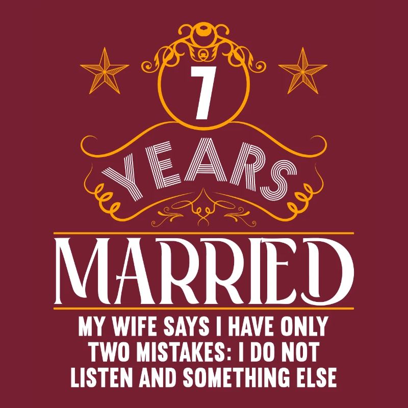 7 years married only 2 mistakes 7.Wedding day