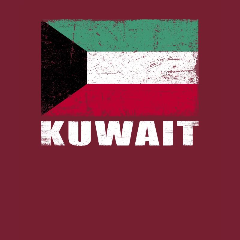 Drapeau du Koweït Grunge Drapeau du Koweït