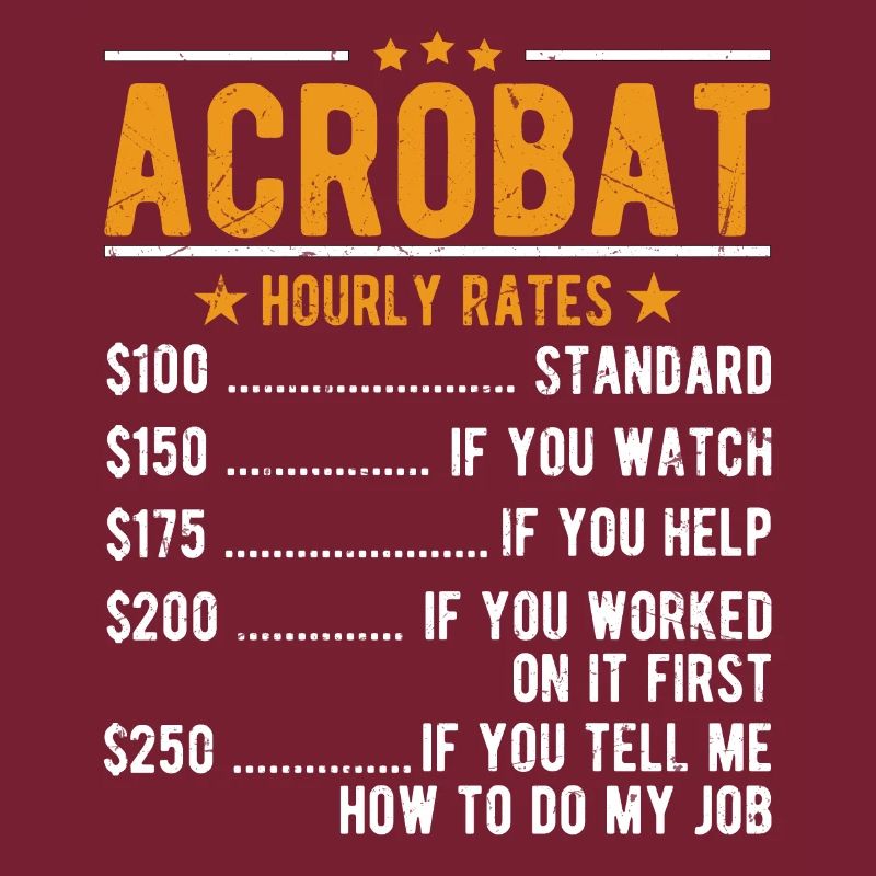 Salaire horaire Acrobat