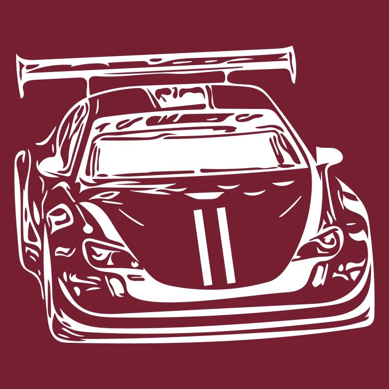 Car in the racing car Vector version