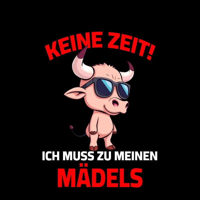 Stier Bulle Mädels Spruch Landwirt Cool