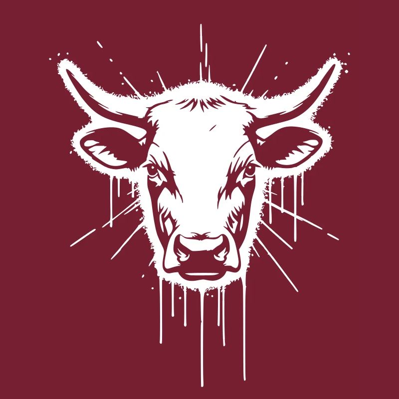 Bull Head Bull Graffiti Vector