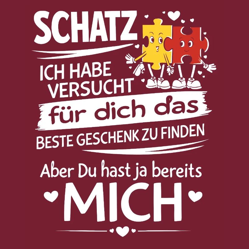 Schatz Geschenk Spruch Puzzleherz