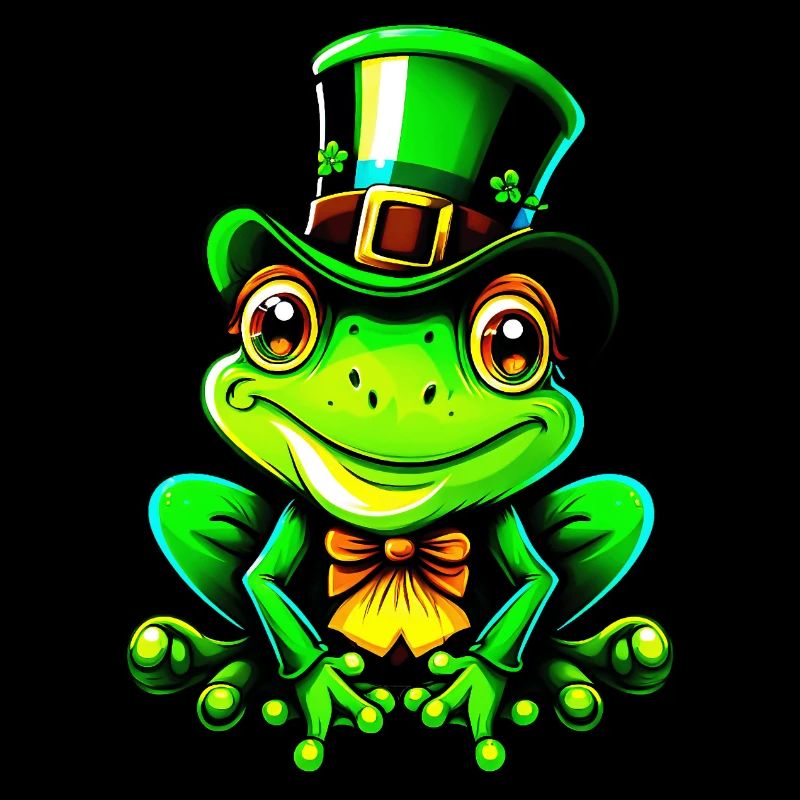 Saint Patrick Day Frog Lucky Charm
