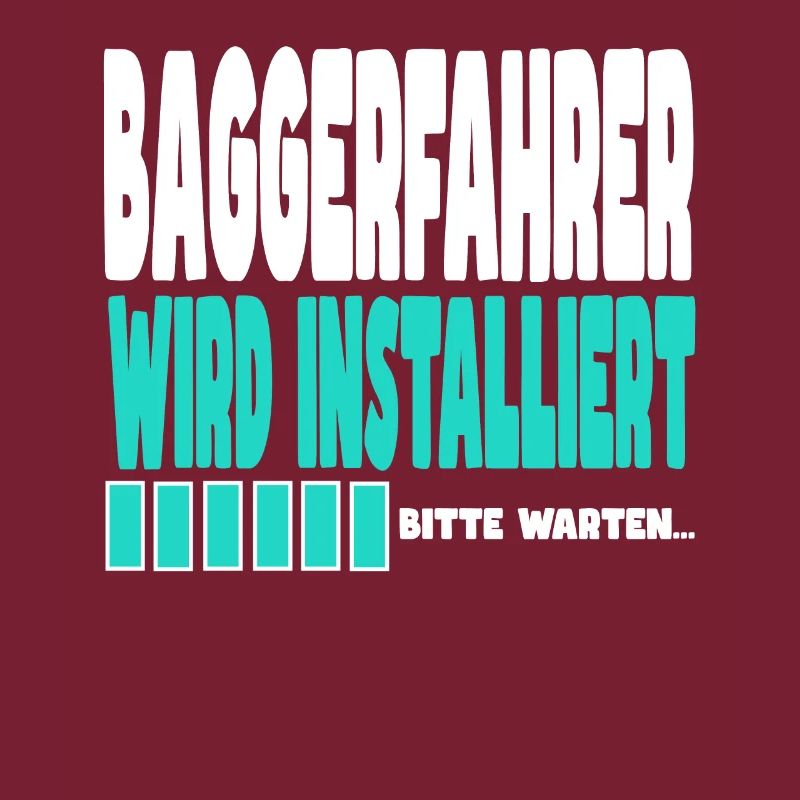Baggerfahrer wird installiert