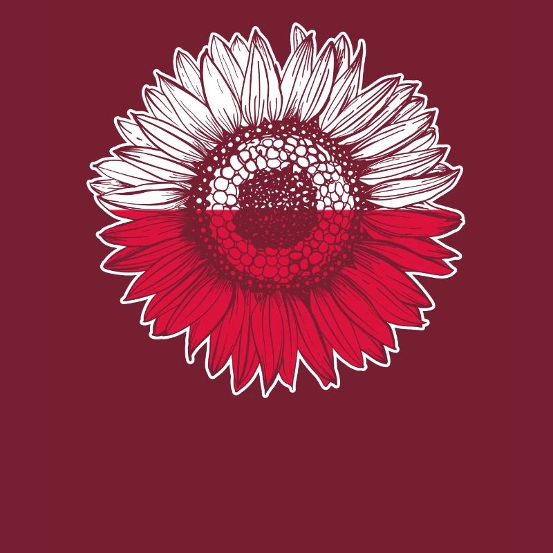 Pologne Drapeau Tournesol