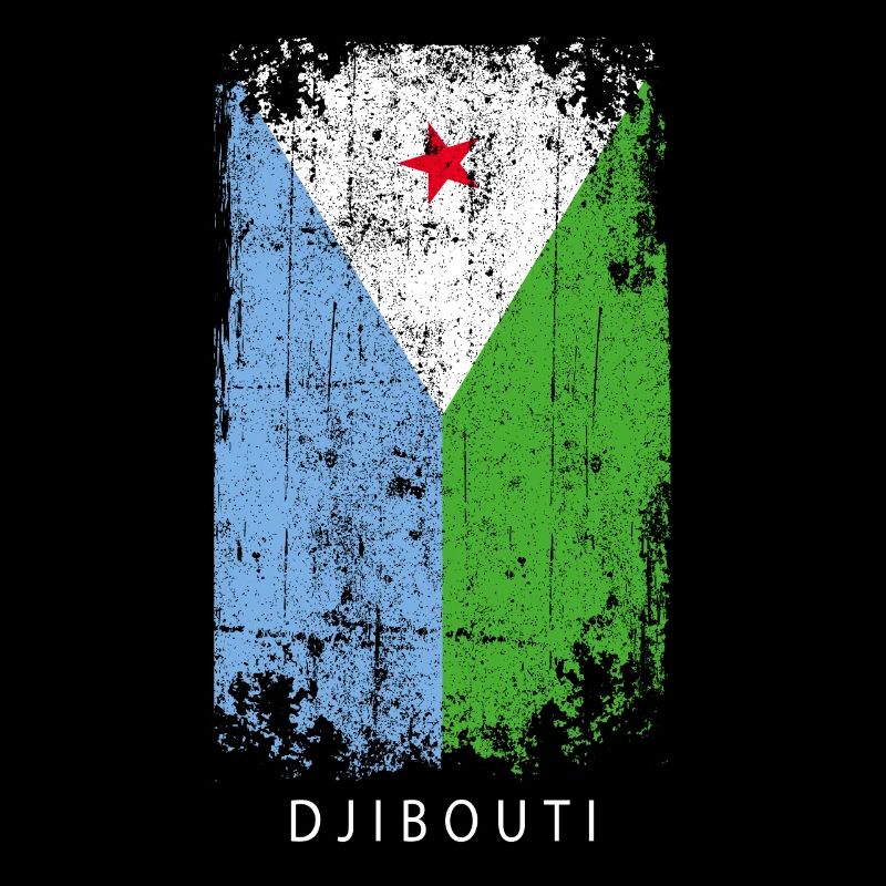Souvenir avec le drapeau du pays de Djibouti