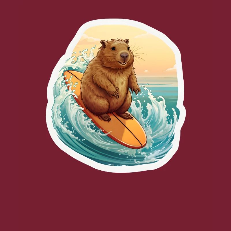 Capybara Surfeur