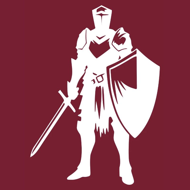 Noble knight with shield and sword