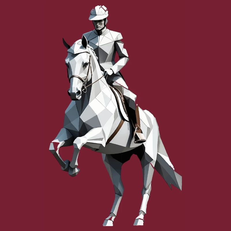 Cavalier Low Poly - Ballet Design