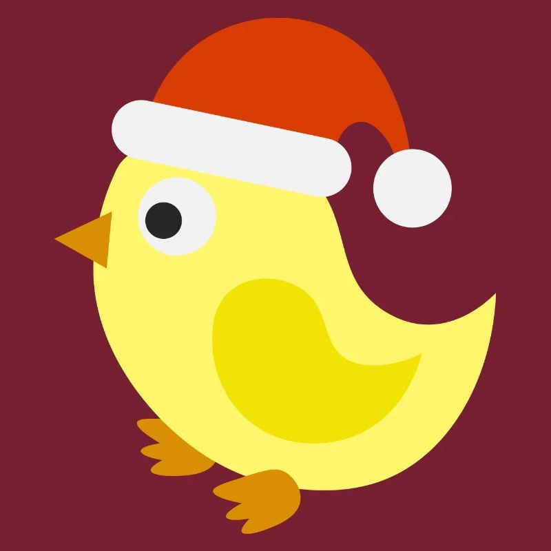 Festliches Weihnachtsküken