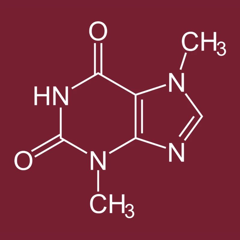 Theobromine chocolate structural formula