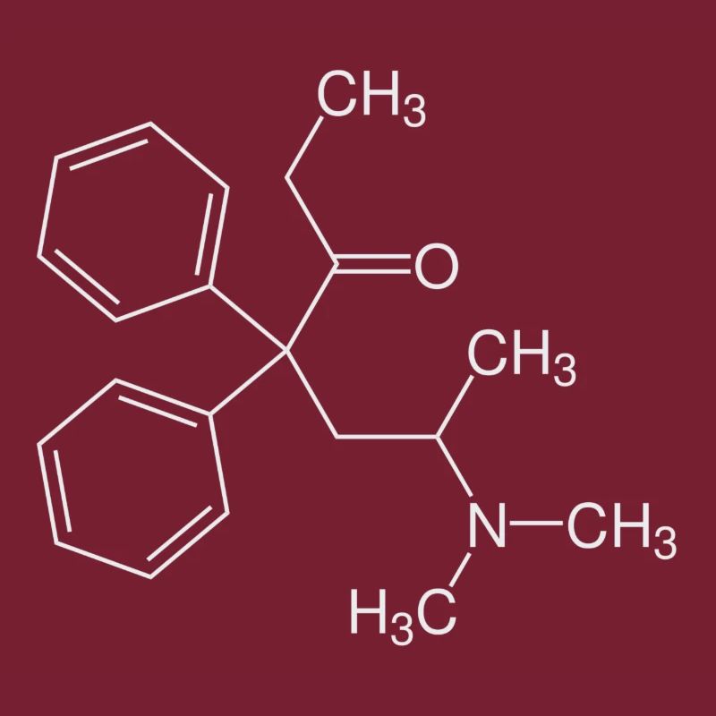 Methadone structural formula