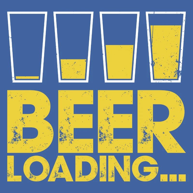 Beer Loading Distressed Typography