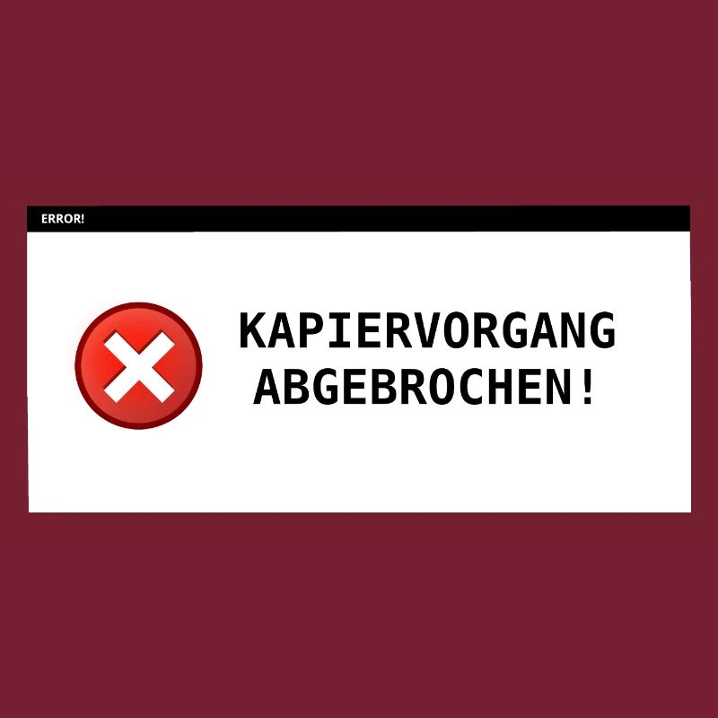 Copying process aborted
